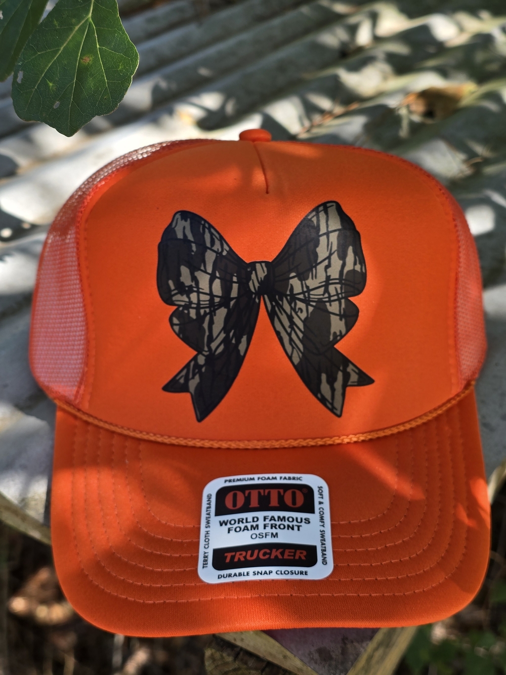 OTTO Orange Camo BowTrucker Hat